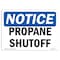 Signmission Safety Sign, OSHA Notice, 7" Height, 10" Width, Propane Shutoff Sign, Landscape OS-NS-D-710-L-17891 - alternate 1